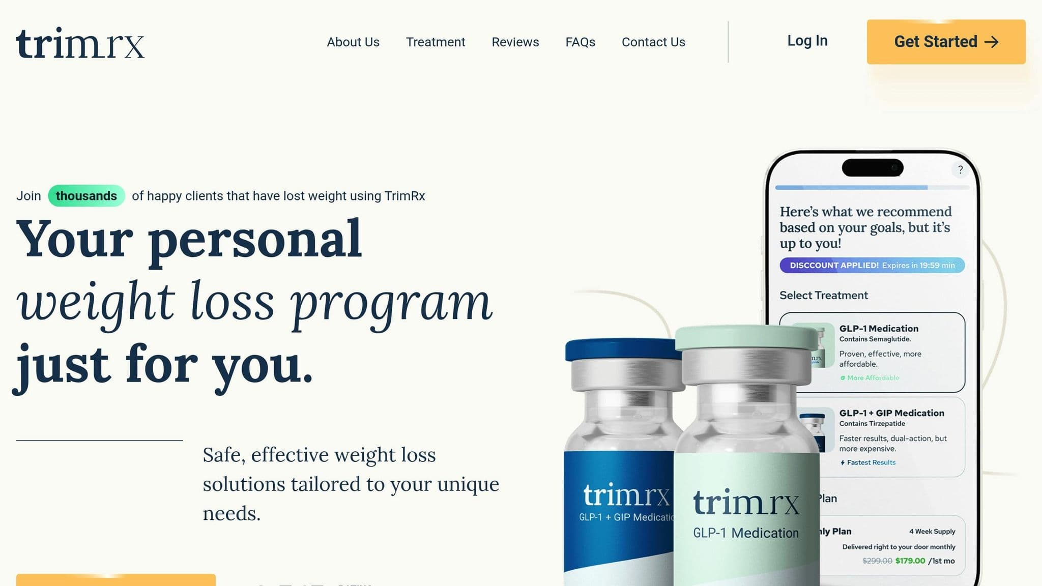 TrimRx GLP-1 program — hero image